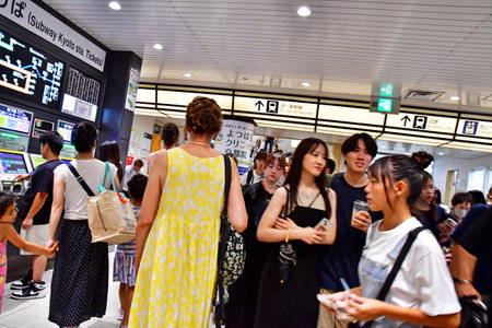 Kyoto; Japan - august 10 2024: the subway