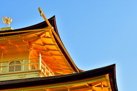 Kyoto; Japan - August 10 2024: the Kinkaku Ji, the Golden Pavilionのeditorial素材