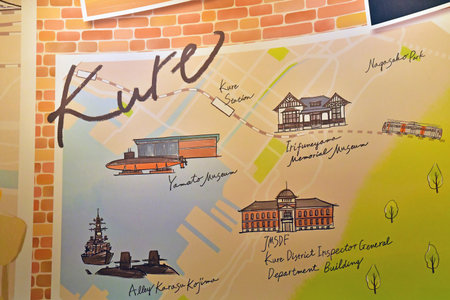Hiroshima; Japan - August 6 2024: fresco in the train station