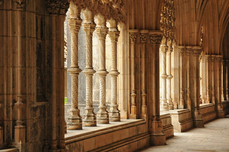 Batalha, Portugal - July 3 2010: the picturesque monastery