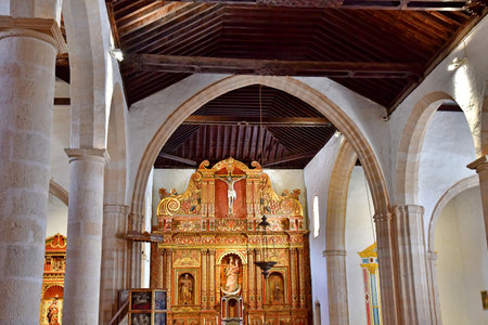 Fuerteventura, Canary Islands - March 15 2024: the Saint Mary church in Betancuriaのeditorial素材