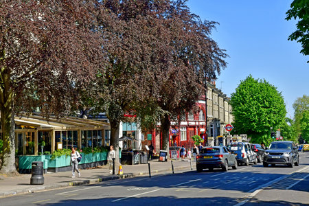 London; England - May 28 2023: The Hampstead district