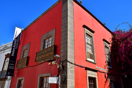 Gran Canaria, Canary Islands - March 15 2024: the picturesque old city of Las Palmas de Gran Canariaのeditorial素材