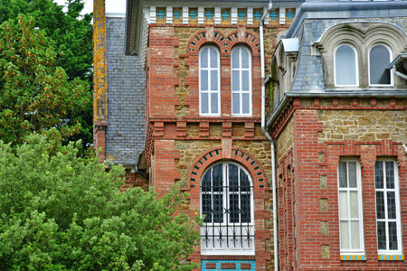 Dinard; France - July 30 2023: the sea frontのeditorial素材