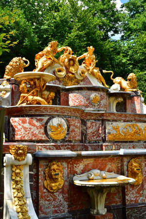 Versailles; France - June 26 2024: the Buffet d Eau in the Grand Trianon parkのeditorial素材