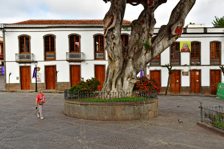Gran Canaria, Canary Islands - March 15 2024: the picturesque city of Terorのeditorial素材