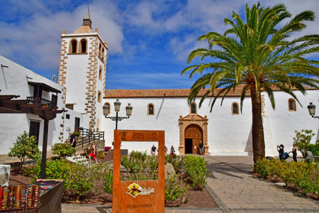 Fuerteventura, Canary Islands - March 15 2024: the Saint Mary church in Betancuriaのeditorial素材
