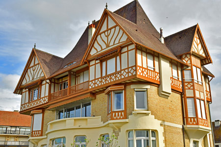 Deauville; France - October 12 2024: the Andre Citroen houseのeditorial素材