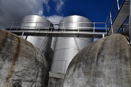 Favaios, Portugal - March 26 2022: the Adega cooperativa Favaiosのeditorial素材