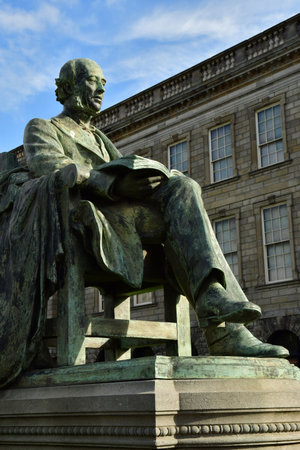 Dublin,Ireland - September 15 2022: statue of William Lecky in the Trinity college Dublinのeditorial素材