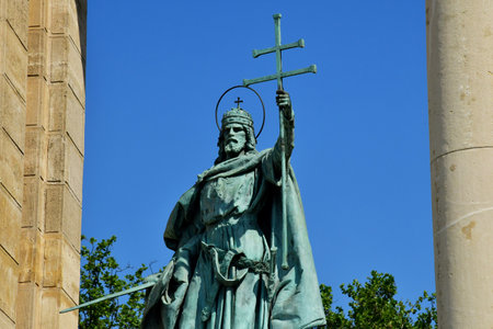 Budapest, Hungary - June 26 2023: the Heroes squareのeditorial素材