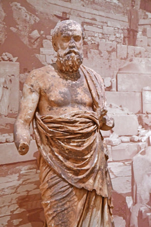 Delphi; Greece - August 31 2022: the archaeological museumのeditorial素材