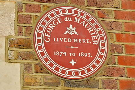 London; England - May 28 2023: the George du Maurier house in The Hampstead districtのeditorial素材