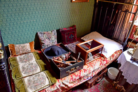 London; England - May 28 2023: The Sherlock Holmes museum in Baker streetのeditorial素材