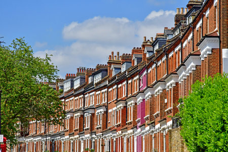London; England - May 28 2023: Primrose Gardens in Belsize Parcのeditorial素材