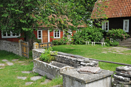 Himmelsberga, Sweden - June 26 2011: the picturesqueのeditorial素材