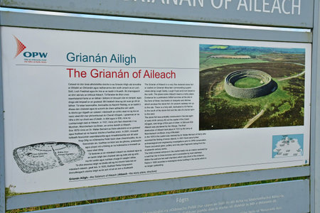 County of Donegal, Ireland - September 15 2022: the Grianan of Aileachのeditorial素材