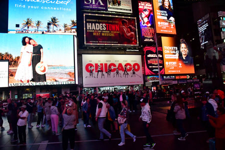New York, USA - September 9 2023: Times Square in the Manhattan center