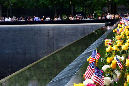 New York City, USA - September 9 2023: The National September 11 Memorial and Museumのeditorial素材