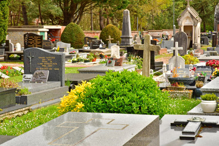 Le Touquet Paris Plage; France - April 20, 2024: the cemetery