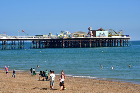 Brighton, England - June 04 2023: the Brighton Palace Pierのeditorial素材