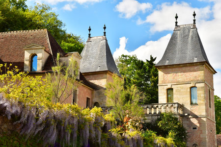 Medan; France - April 28 2024: the renaissance castleのeditorial素材