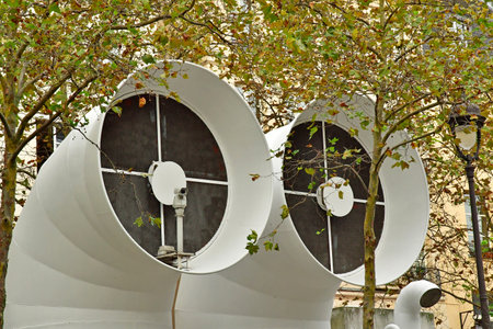 Paris; France - October 10 2024: the Georges Pompidou squareのeditorial素材