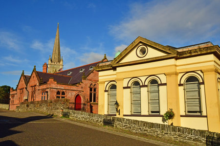 Londonderry; Northern Ireland - September 15 2022: the city centerのeditorial素材