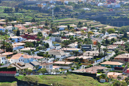Tenerife, Canary Islands - March 15 2024: the city of Puerto de la Cruzのeditorial素材