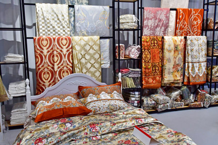 Shanghai; China - November 6 2024: a silk products shop in the city center