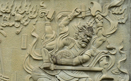 Fengdu County; China - November 6 2024: the Gost Cityのeditorial素材