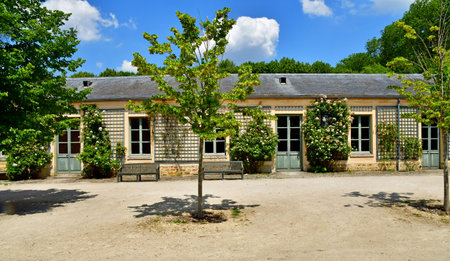 Versailles; France - June 26 2024: restaurant in the Versailles parkのeditorial素材