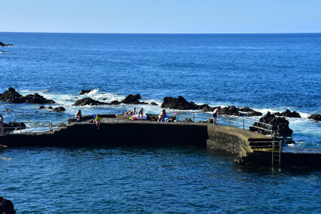 Tenerife, Canary Islands - March 15 2024: the city of Puerto de la Cruzのeditorial素材