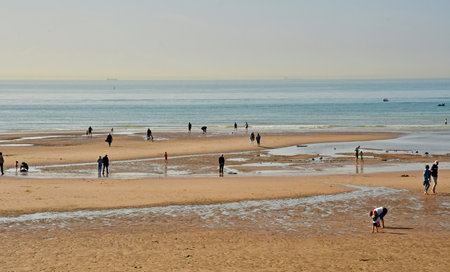 Wissant; France - May 10 2024: the seaside resort cityのeditorial素材