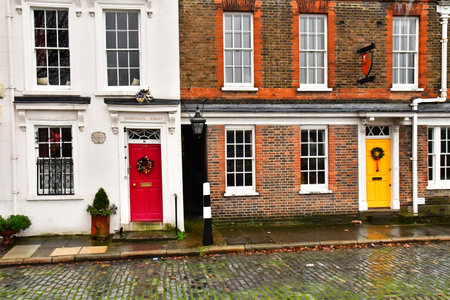 London, England - December 15 2023: the South Bank districtのeditorial素材