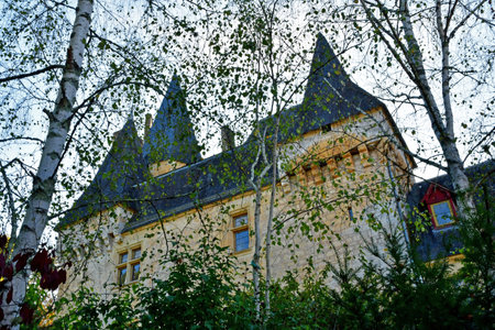 Saint Leon sur Vezere; France - October 7 2023: the picturesque old castle of Cleransのeditorial素材