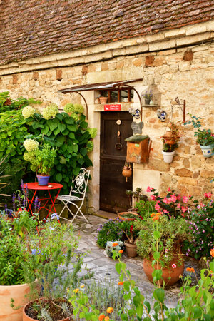 Carennac; France - October 7 2023: the picturesque old villageのeditorial素材
