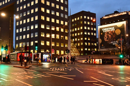 London, England - December 15 2023: the London Bridge districtのeditorial素材