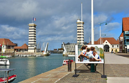 Deauville; France - October 12 2024: the marinaのeditorial素材