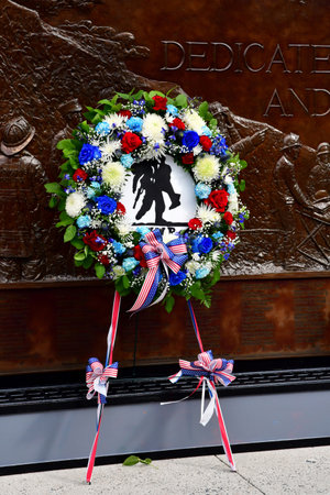 New York City, USA - September 9 2023: The National September 11 Memorial and Museumのeditorial素材