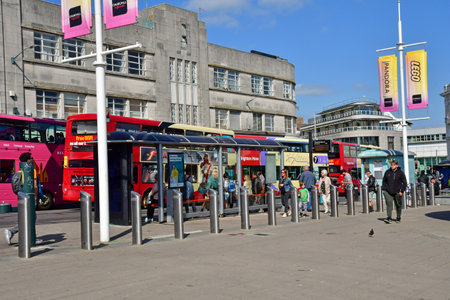 Brighton, England - June 04 2023: the city centerのeditorial素材