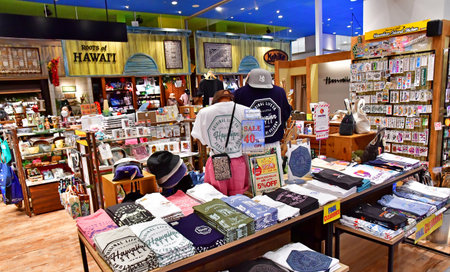 Yokohama, Japan - August 10 2024: cloth shop in the World Porters shopping mallのeditorial素材