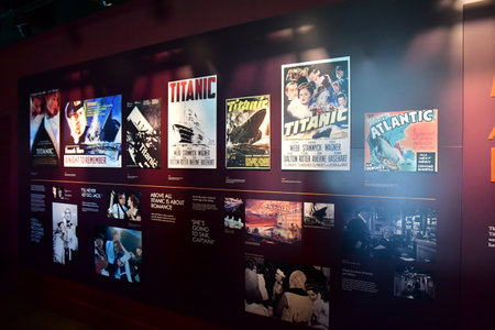 Belfast; Northern Ireland - September 15 2022: the Titanic Belfast museumのeditorial素材