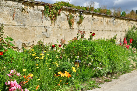 Dampierre; France - July 10 2024: the classical castleのeditorial素材