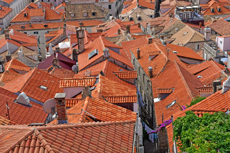 Dubrovnik; Croatia - August 29 2022: the picturesque old cityのeditorial素材