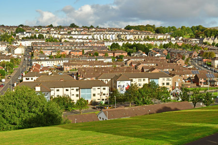 Londonderry; Northern Ireland - September 15 2022: the city centerのeditorial素材