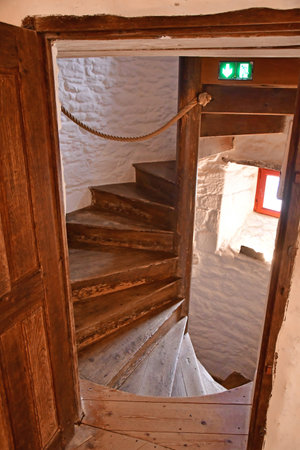 Saint-Malo; France - July 30 2023: the Limoelou manor, the Jacques Cartier houseのeditorial素材