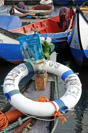 Torreira, Portugal - July 3 2010: the picturesque boatsのeditorial素材