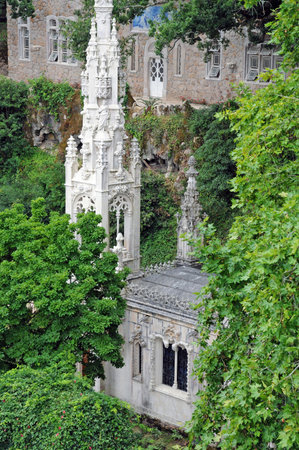 Sintra, Portugal - July 3 2010: the picturesque Regaleira Palaceのeditorial素材