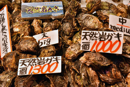 Kanazawa; Japan - August 22 2024: the Omicho Ishiba market, in operation since 1721のeditorial素材